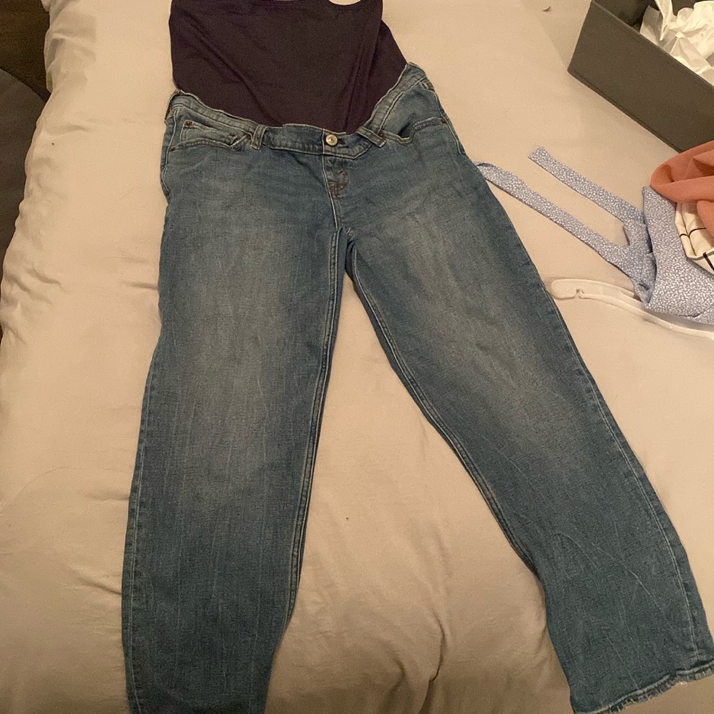 Abercrombie & Fitch 90s Straight Maternity Jeans
